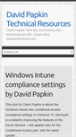 Mobile Screenshot of davidpapkin.net