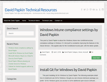 Tablet Screenshot of davidpapkin.net